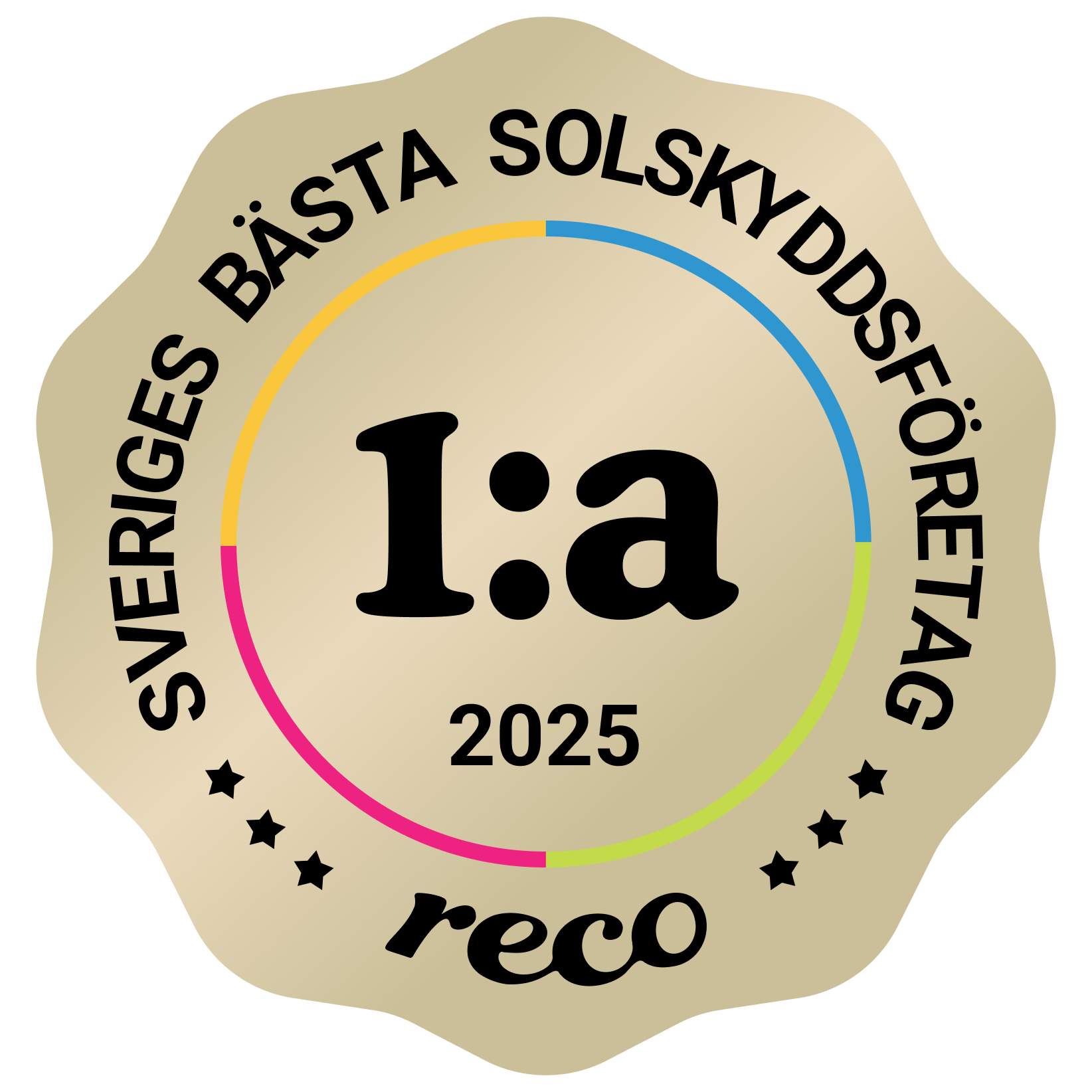 Bagde - Best in Sweden - Solskyddsföretag - First