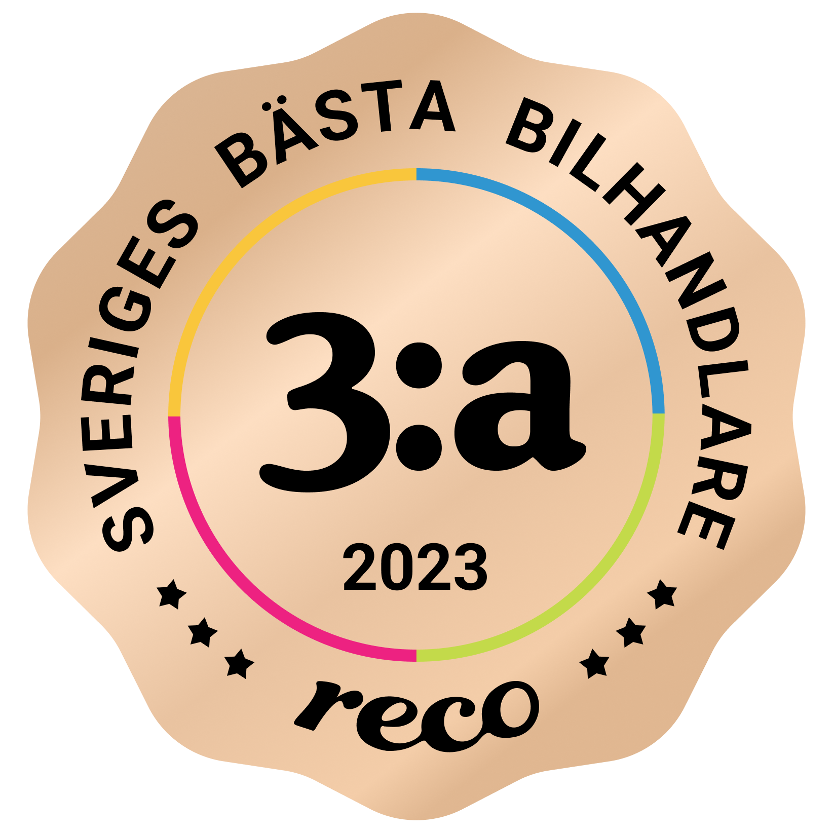 Bagde - Best in Sweden - Bilhandlare - Third@2x