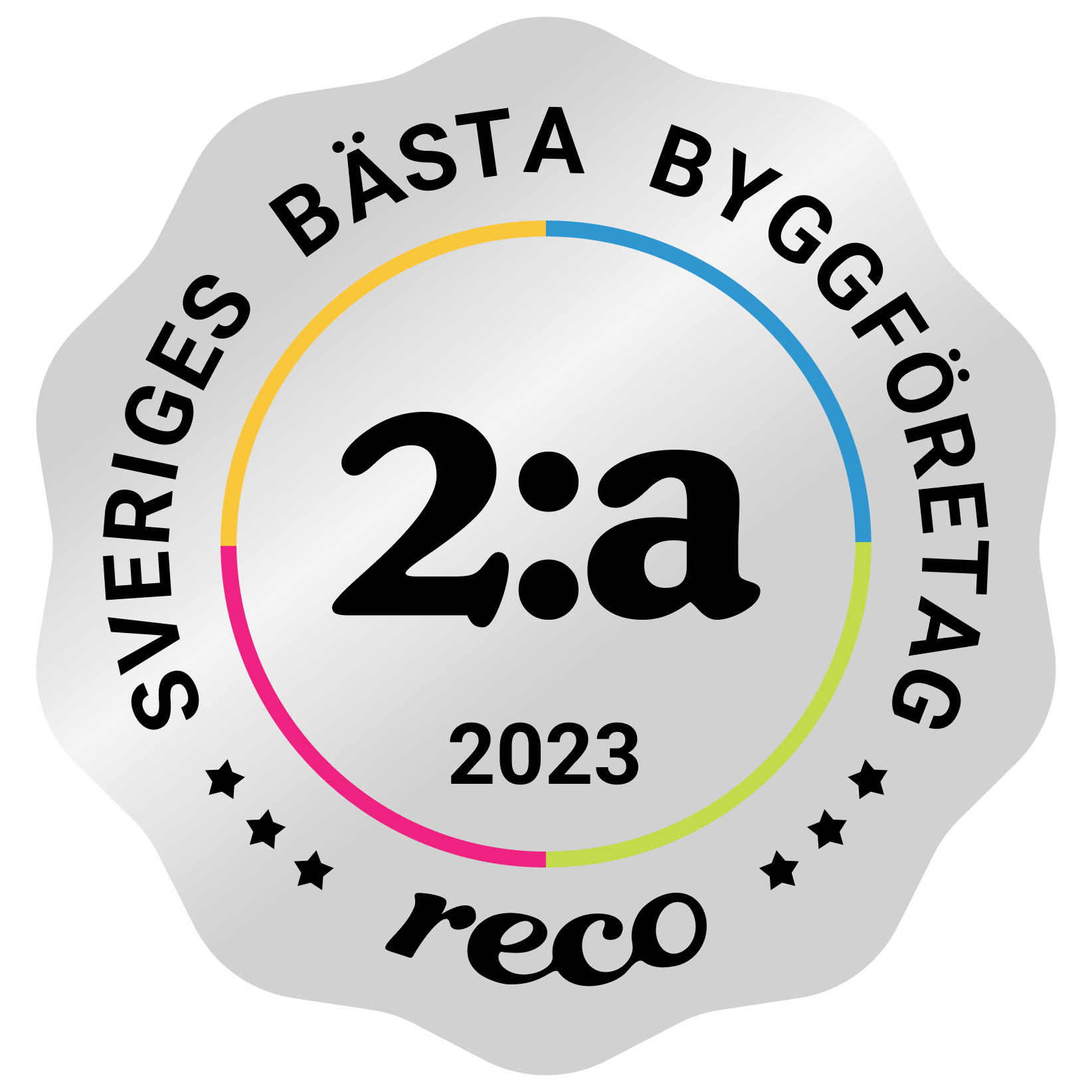 Bagde - Best in Sweden - Byggfirma - Second@2x