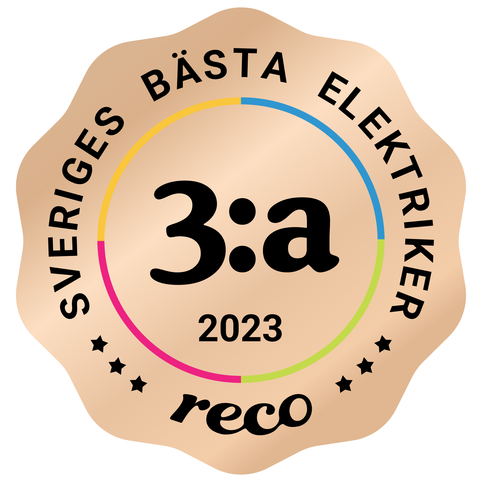 Bagde - Best in Sweden - Elektriker - Third@2x