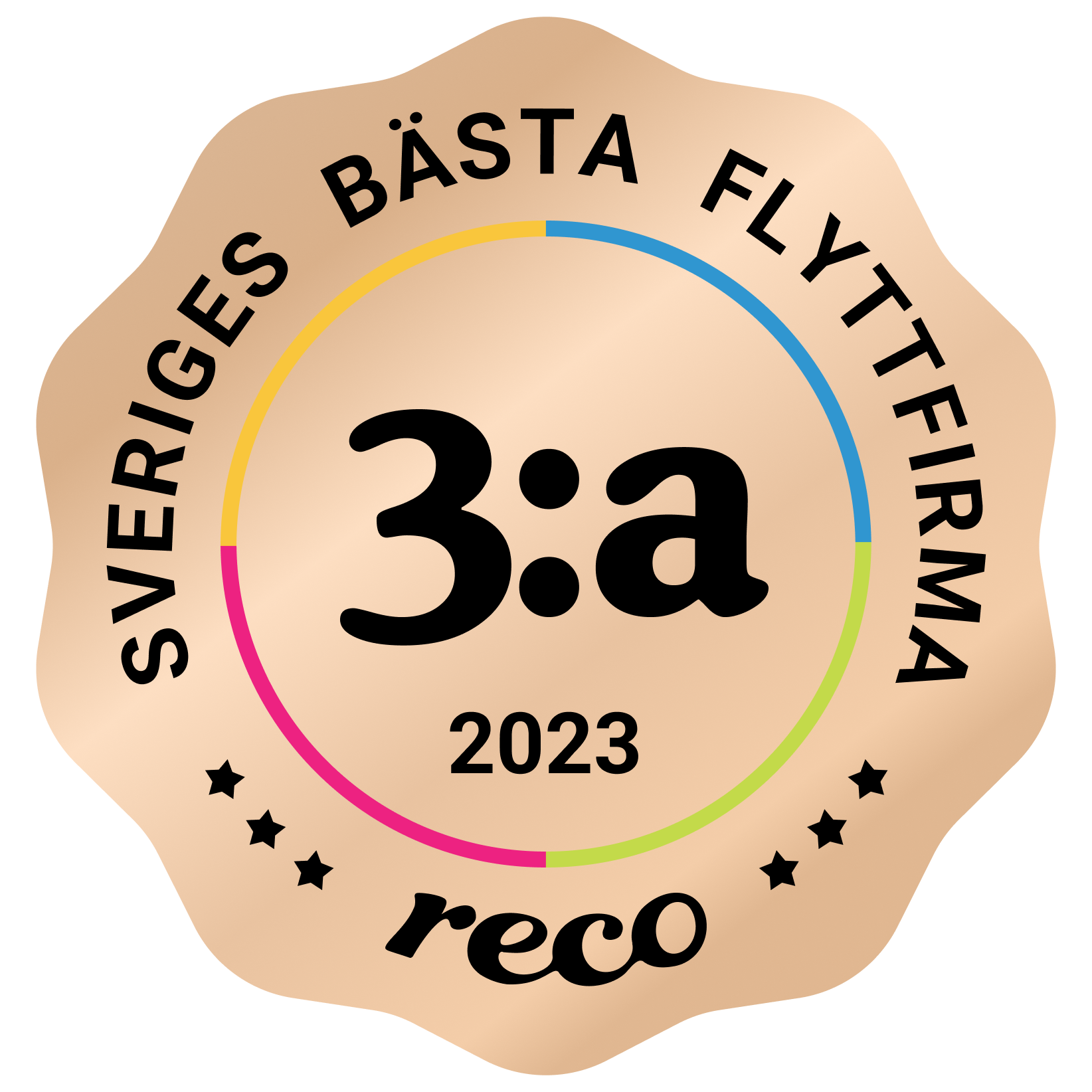 Bagde - Best in Sweden - Flyttfirma - Third@2x