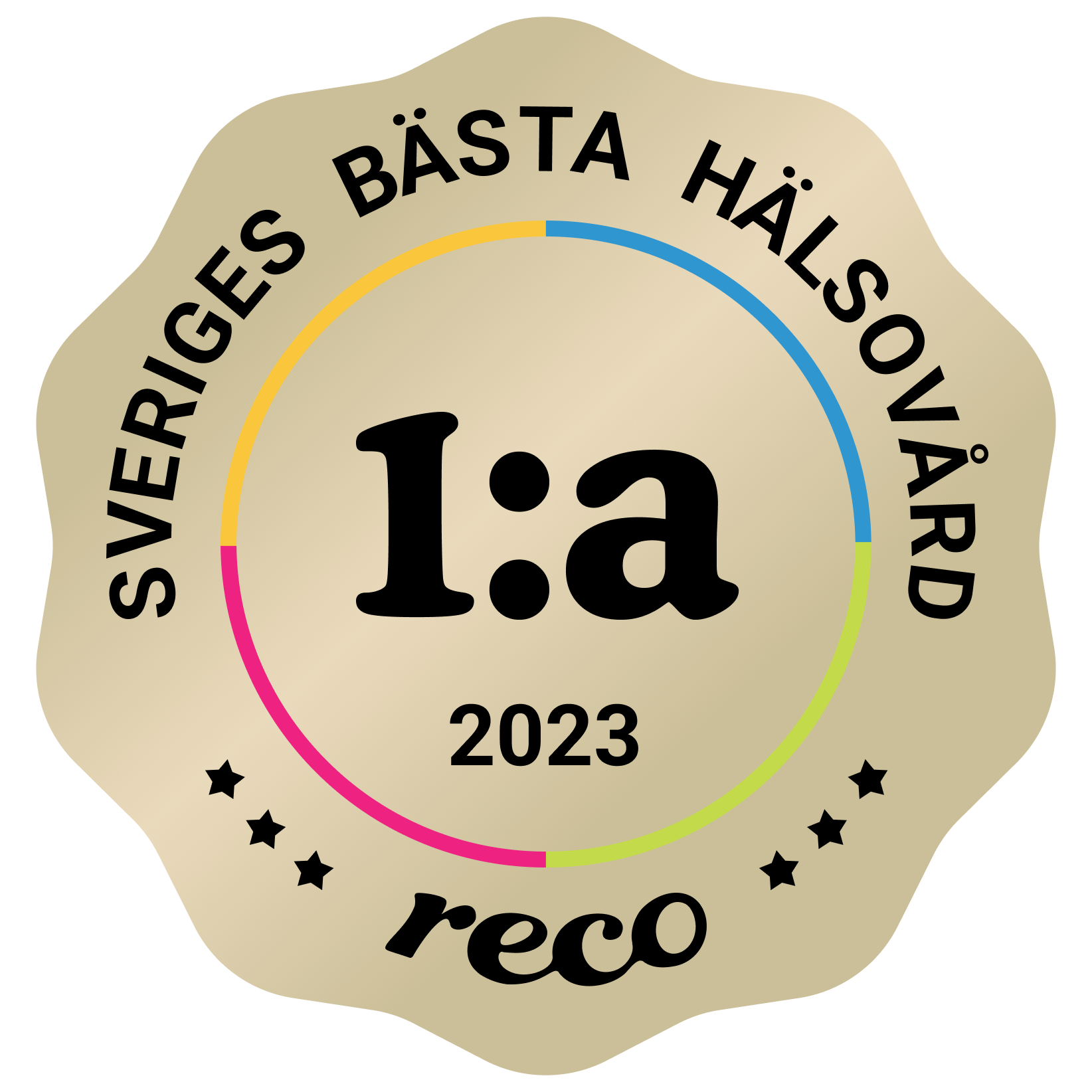 Bagde - Best in Sweden - Hälsovård - First@2x