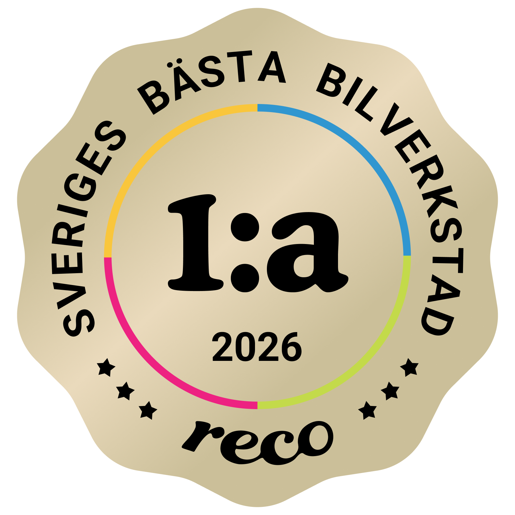 Bagde - Best in Sweden - Bilverkstad - First@2x