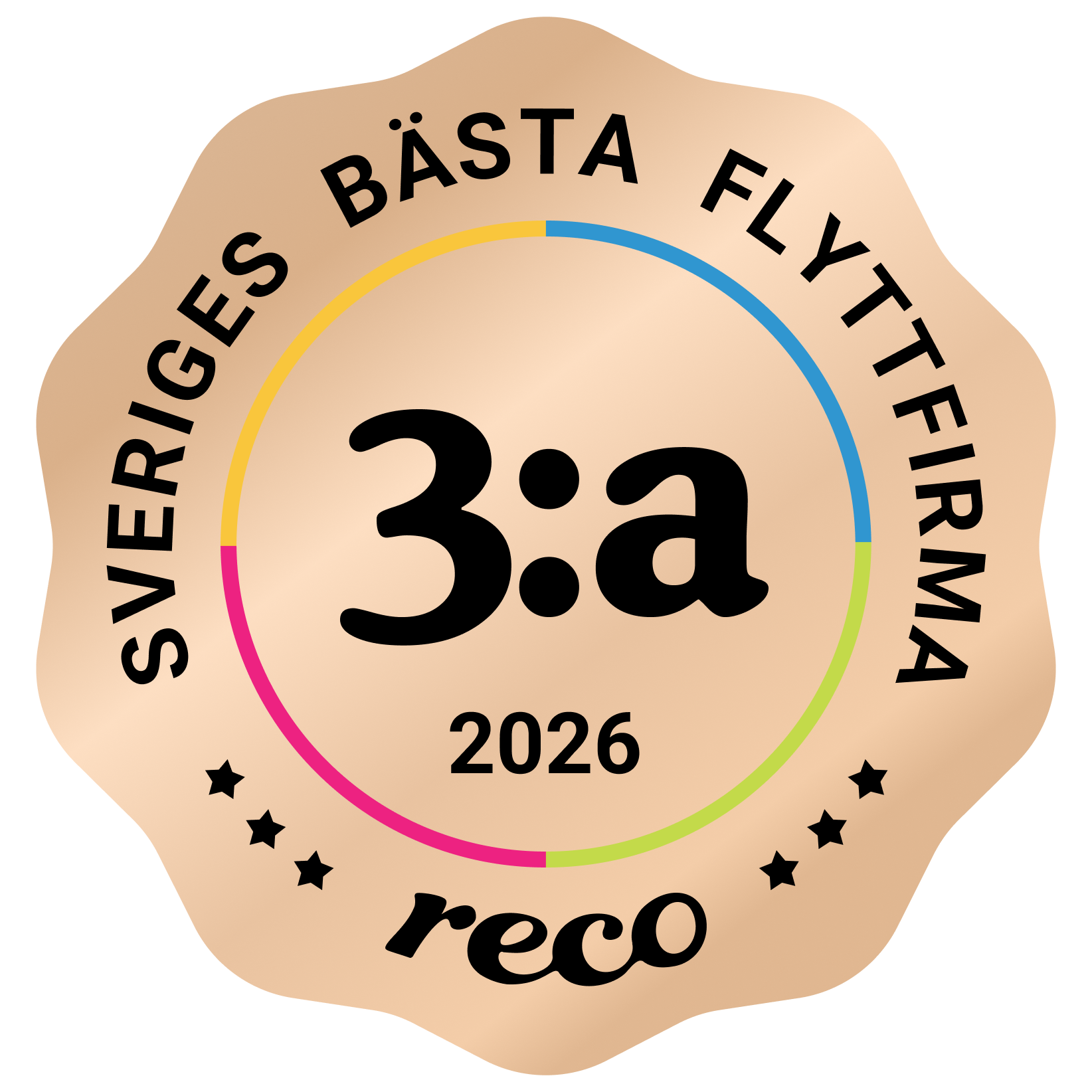 Bagde - Best in Sweden - Flyttfirma - Third@2x