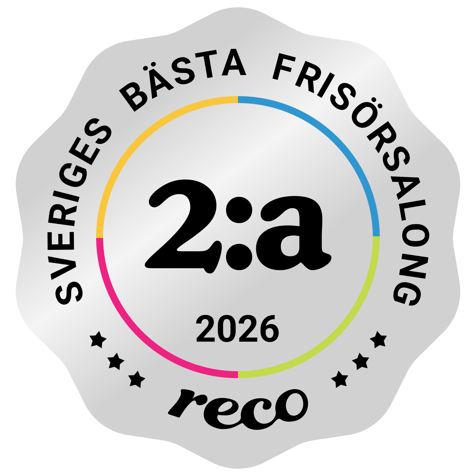 Bagde - Best in Sweden - Frisörsalong - Second@2x