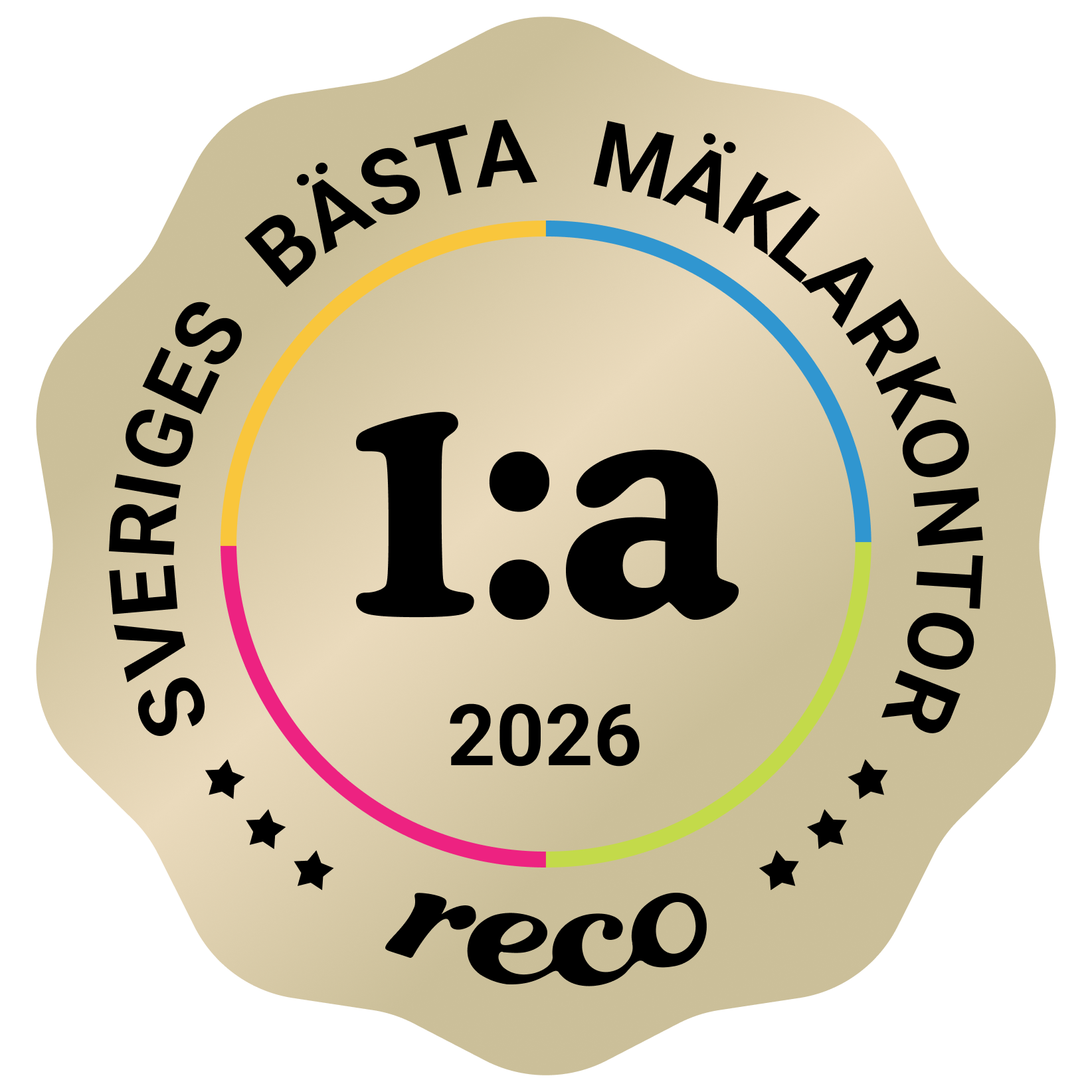 Bagde - Best in Sweden - Mäklarkontor - First@2x