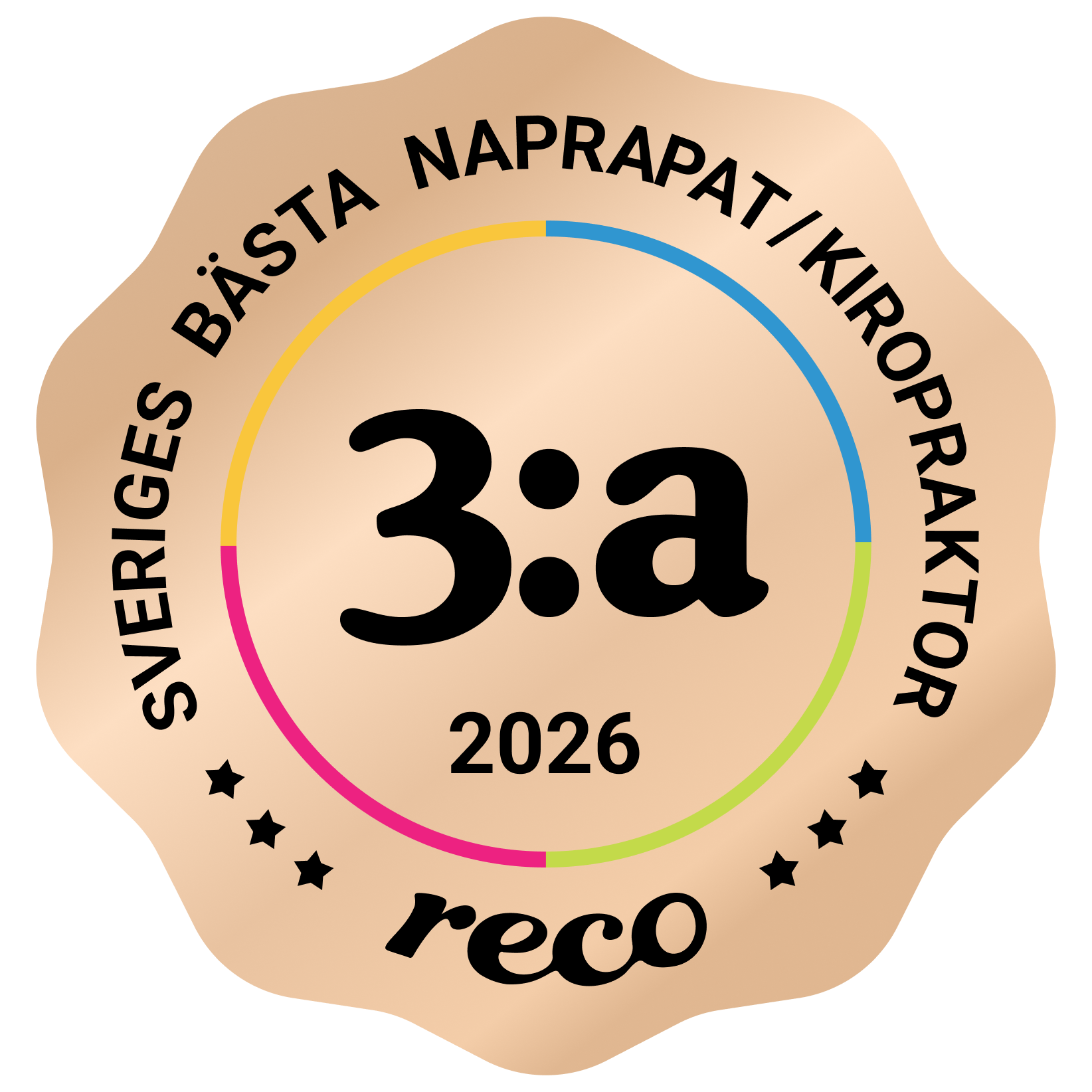 Bagde - Best in Sweden - Napratpat Kiropraktor - Third@2x