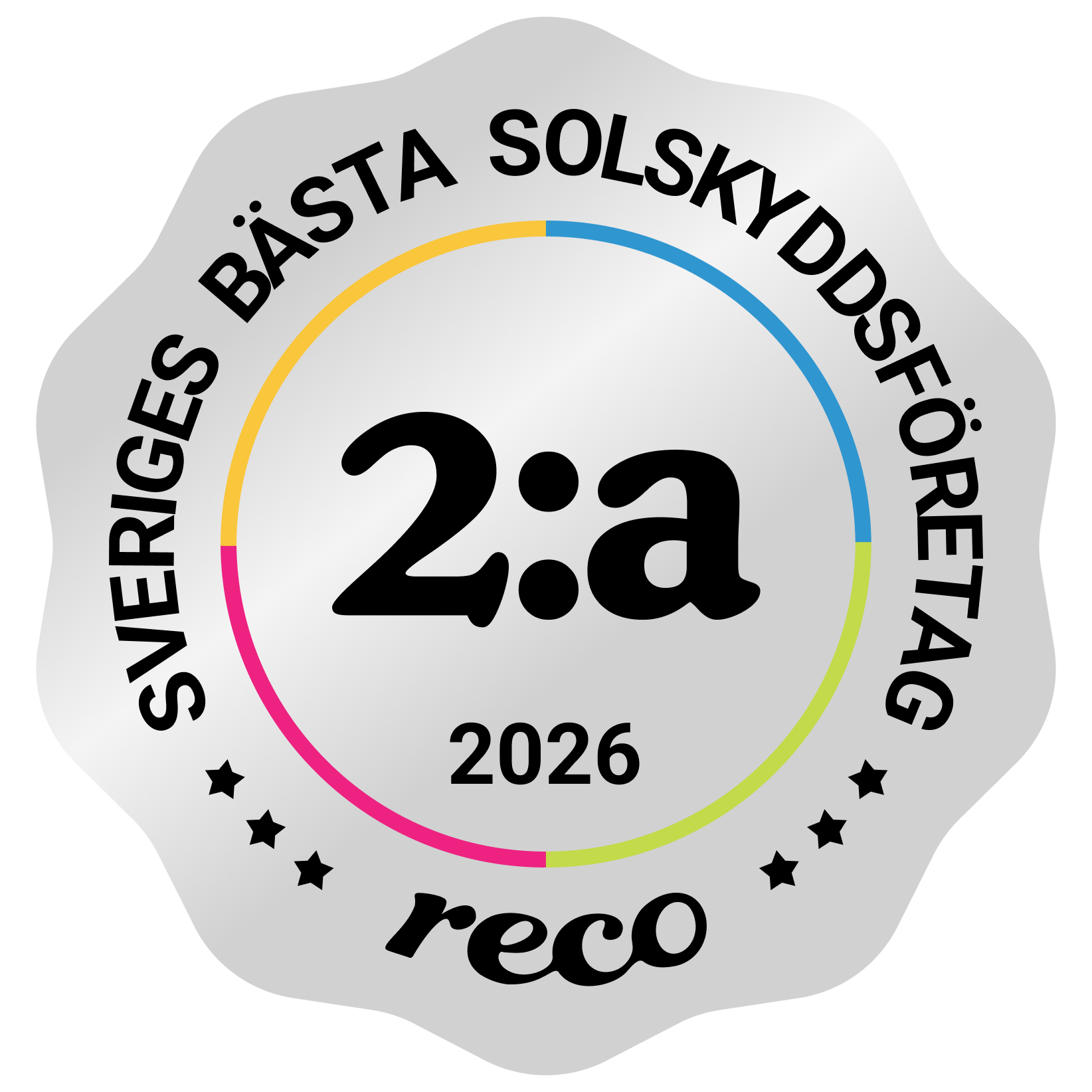 Bagde - Best in Sweden - Solskyddsföretag - Second@2x