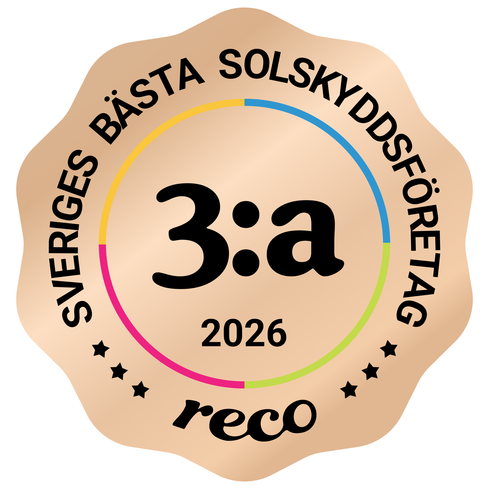 Bagde - Best in Sweden - Solskyddsföretag - Third@2x