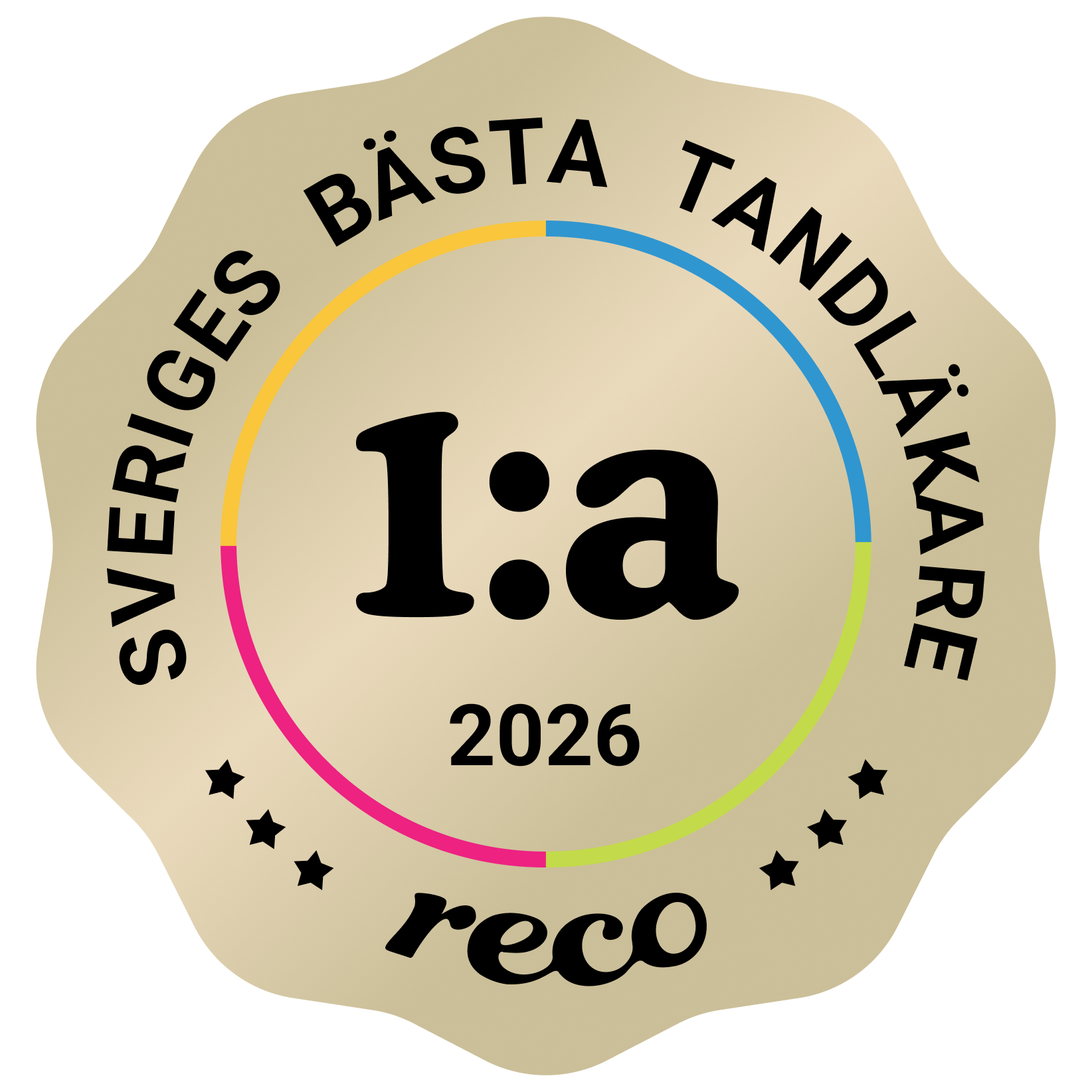 Bagde - Best in Sweden - Tandläkare - First@2x