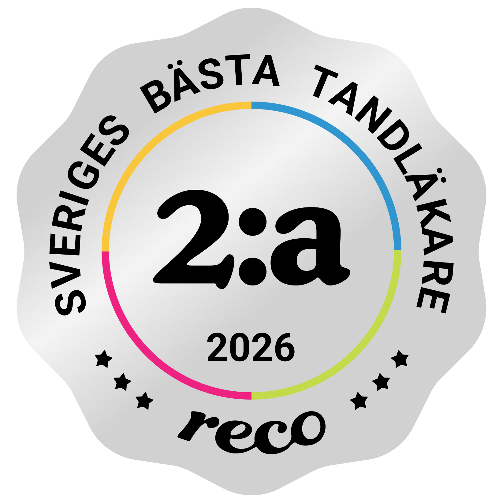 Bagde - Best in Sweden - Tandläkare - Second@2x