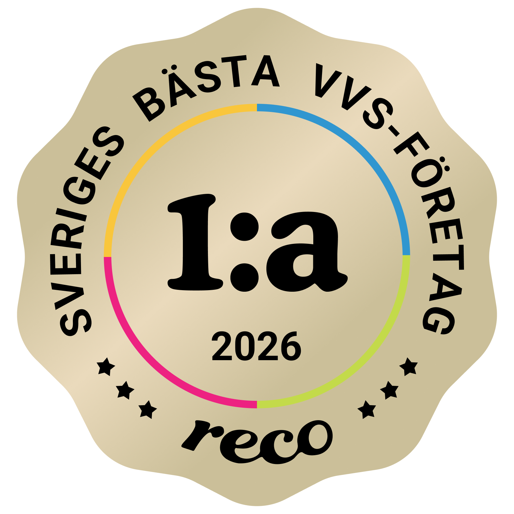 Bagde - Best in Sweden - VVS-företag - First@2x