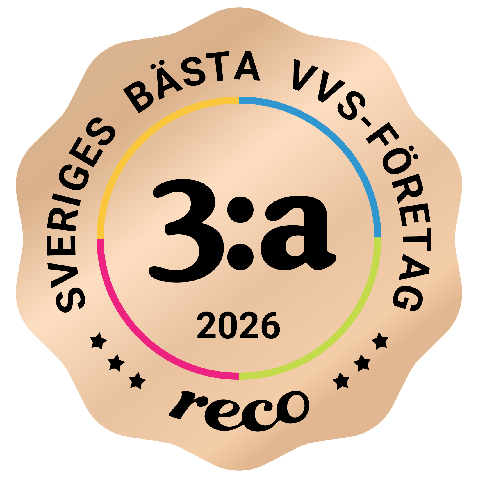 Bagde - Best in Sweden - VVS-företag - Third@2x