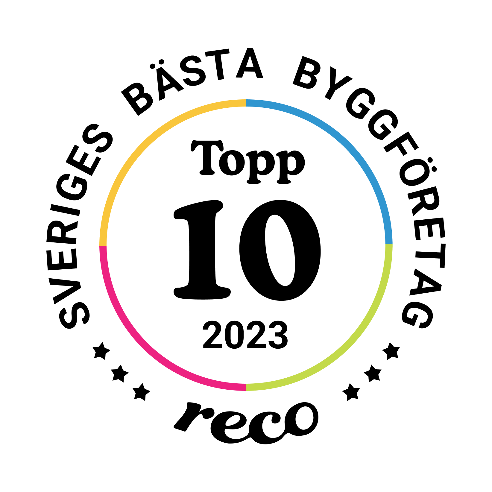 Bagde - Best in Sweden - Byggfirma - Top Ten@2x