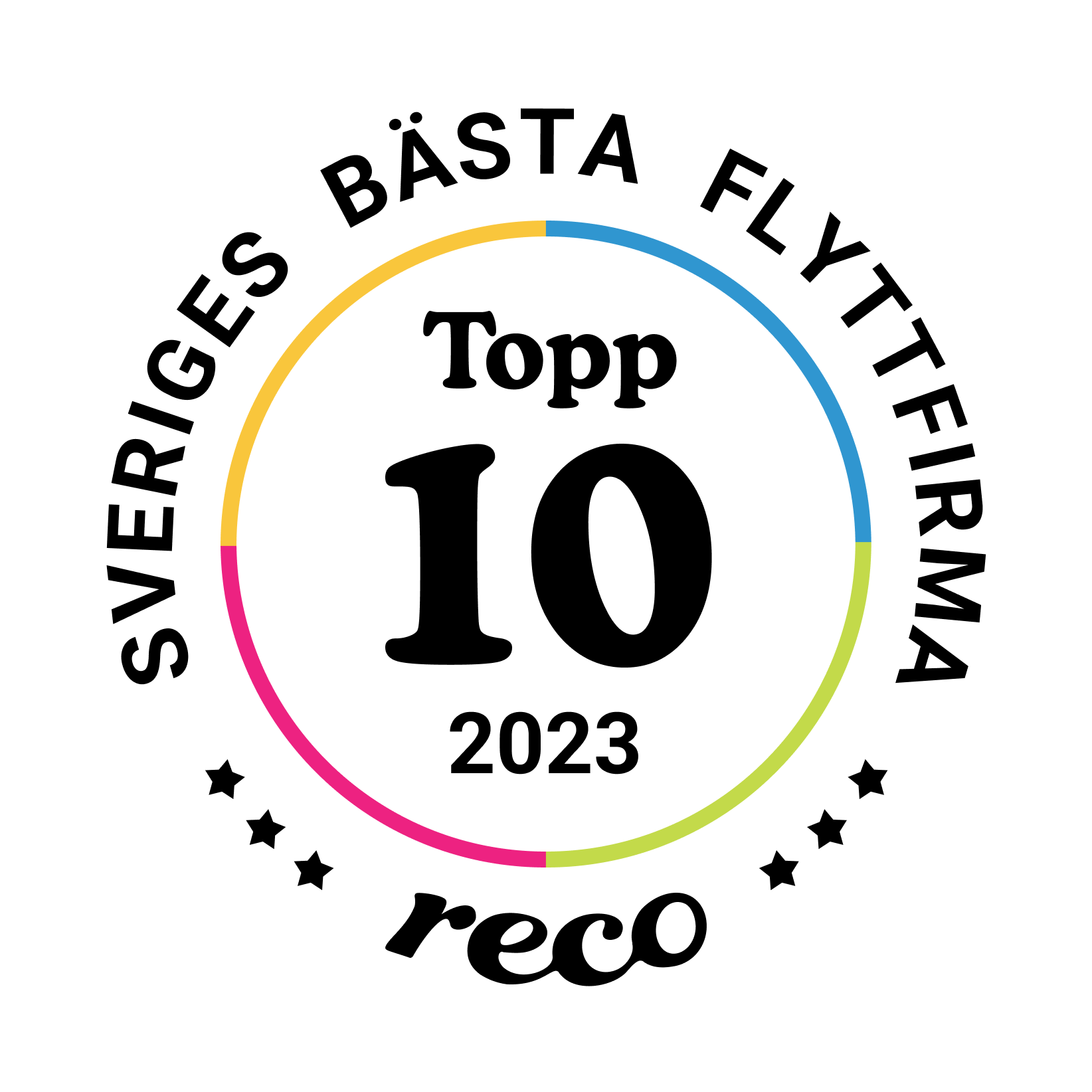 Bagde - Best in Sweden - Flyttfirma - Top Ten@2x