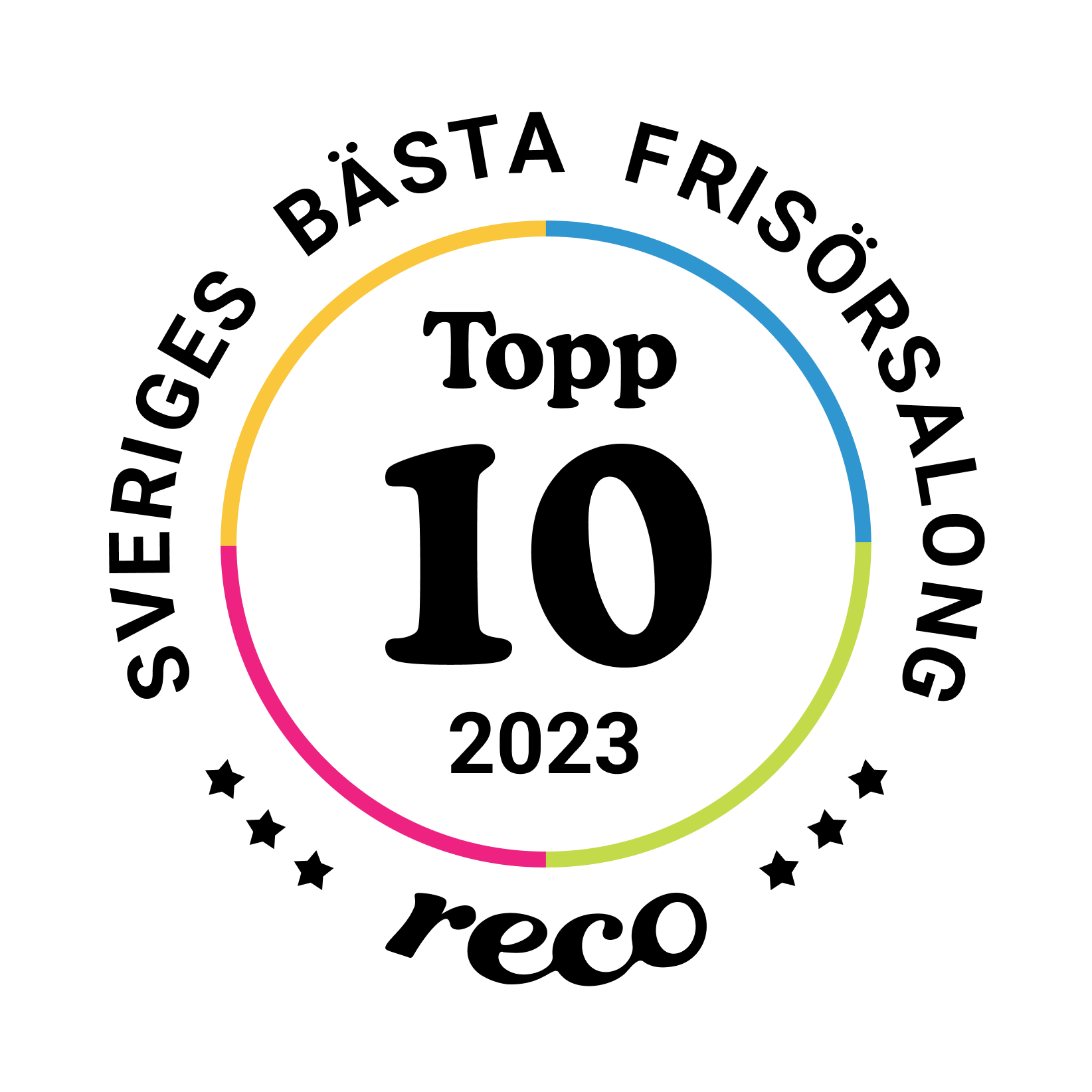 Bagde - Best in Sweden - Frisörsalong - Top 10@2x